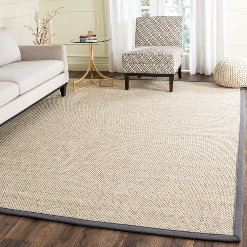 Keagan Jute/Sisal Marble/Dark Grey Area Rug & Reviews Birch Lane